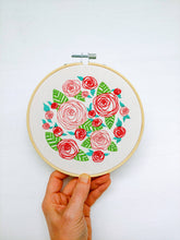 Load image into Gallery viewer, Coming Up Roses Embroidery Kit