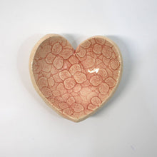 Load image into Gallery viewer, Red Pottery Heart Dish