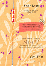 Load image into Gallery viewer, Fearless Adjustable Mantra Bracelet