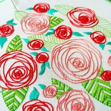 Load image into Gallery viewer, Coming Up Roses Embroidery Kit
