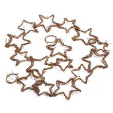 Load image into Gallery viewer, Natural Grapevine Stars Chain Garland - 5'