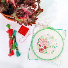 Load image into Gallery viewer, Coming Up Roses Embroidery Kit