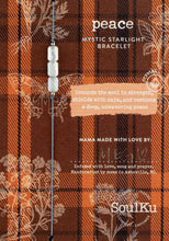 Load image into Gallery viewer, Peace Adjustable Mantra Bracelet