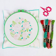 Load image into Gallery viewer, Coming Up Roses Embroidery Kit