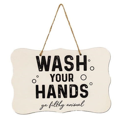 Wash Your Hands Hanging Sign