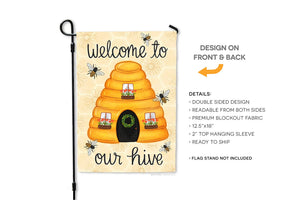 Welcome to our Hive Garden Flag