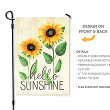 Load image into Gallery viewer, Hello Sunshine Garden Flag