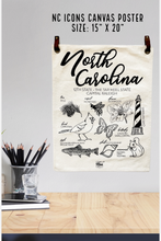 Load image into Gallery viewer, NC Icons Canvas