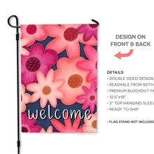 Load image into Gallery viewer, Welcome Flowers Garden Flag