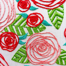 Load image into Gallery viewer, Coming Up Roses Embroidery Kit