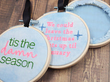 Load image into Gallery viewer, Tis the Season Hoop Ornament
