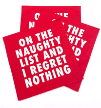 Load image into Gallery viewer, I Regret Nothing Cocktail Napkins