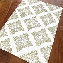 Load image into Gallery viewer, Block Printed Oak + Acorn Tea Towel