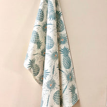 Load image into Gallery viewer, Block Printed Pineapple Tea Towel