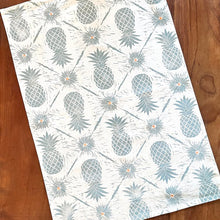 Load image into Gallery viewer, Block Printed Pineapple Tea Towel