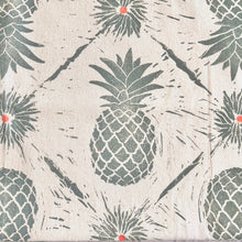 Load image into Gallery viewer, Block Printed Pineapple Tea Towel