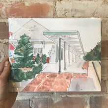 Load image into Gallery viewer, Southern Pines Train Station Print