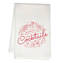 Load image into Gallery viewer, It&#39;s Beginning to Look like Cocktails Tea Towel