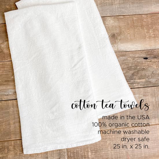 Organic Cotton Tea Towel