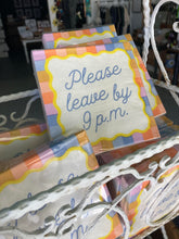 Load image into Gallery viewer, Please Leave By 9PM Cocktail Napkins