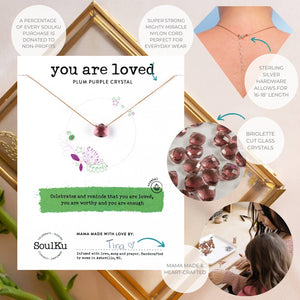 You are Loved Mantra Necklace
