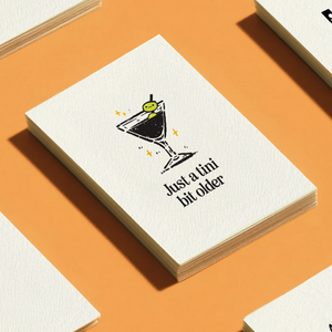 A Tini Bit Older Martini Card