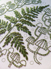 Load image into Gallery viewer, Fern + Friends embroidery kit