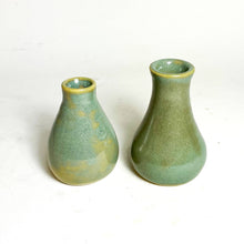 Load image into Gallery viewer, Sea Mist Celadon Bud Vase Set – Handmade Ceramic Mini Vases