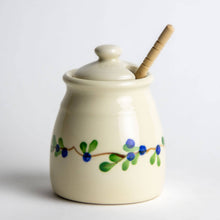 Load image into Gallery viewer, Ceramic Pinecone Honey Pot w Dipper
