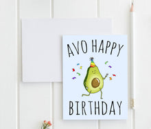 Load image into Gallery viewer, Avo Happy Birthday Card