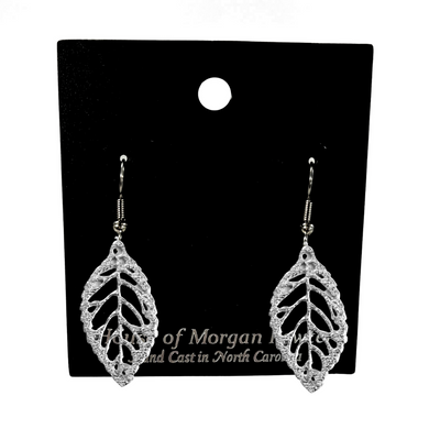 Pewter Leaf Earrings