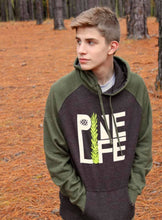 Load image into Gallery viewer, Raglan Pine Life Hoodie