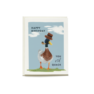 Old Quack Birthday Greeting Card