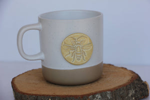 Ceramic Bee Stamped Mug