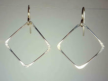 Load image into Gallery viewer, Sterling Silver Large Square Earrings