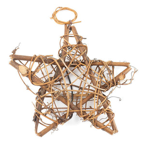 Natural Grapevine Star Ornament