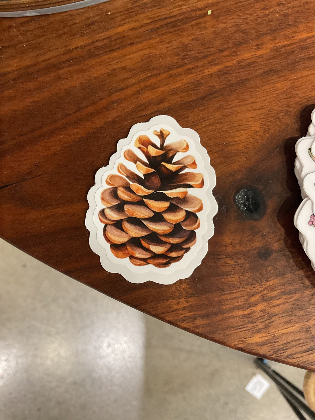 Mini Pinecone Sticker