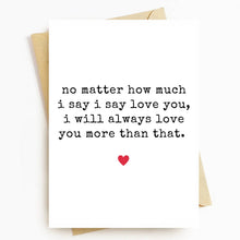 Load image into Gallery viewer, Always Love You Valentines Card