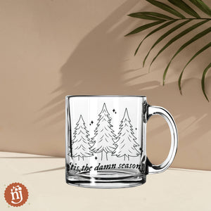 'Tis The Season Glass Mug
