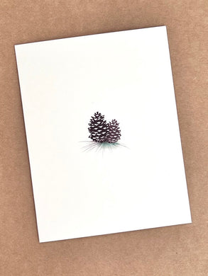 Pair of Pinecones Card