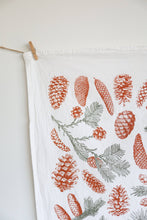 Load image into Gallery viewer, Pinecone Tea Towel