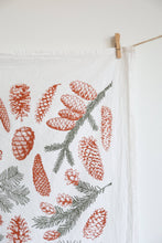 Load image into Gallery viewer, Pinecone Tea Towel