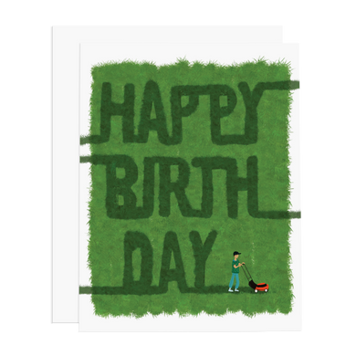 Mower Birthday Card