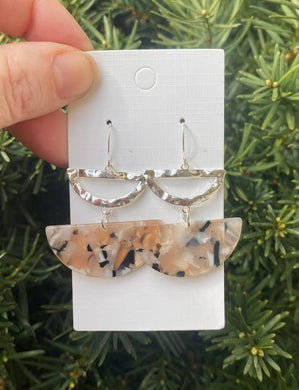 Peachy Luna Earrings