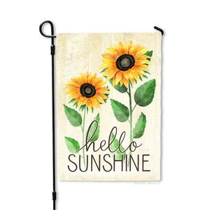 Hello Sunshine Garden Flag