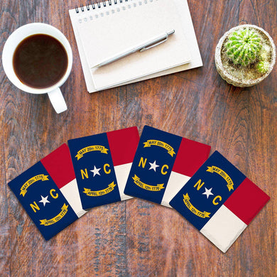 North Carolina State Flag Coaster