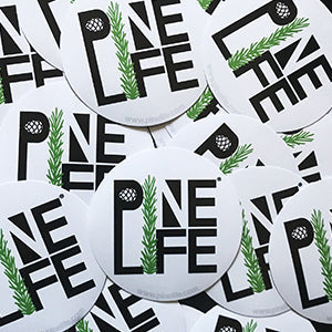 Round Pine Life Sticker