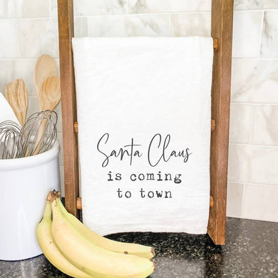 Santa Claus is Coming to Town Tea Towel