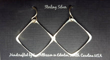 Load image into Gallery viewer, Sterling Silver Large Square Earrings