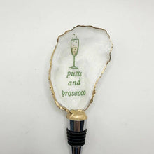 Load image into Gallery viewer, Putts + Prosecco Oyster Wine Stopper
